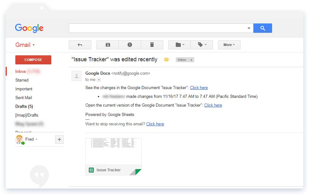 Cách bật thông báo khi nội dung tệp Google Sheets thay đổi
